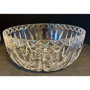 Waterford Crystal Bowl Collection Serving Salad 8 Inch Round Hand Blown Ireland
